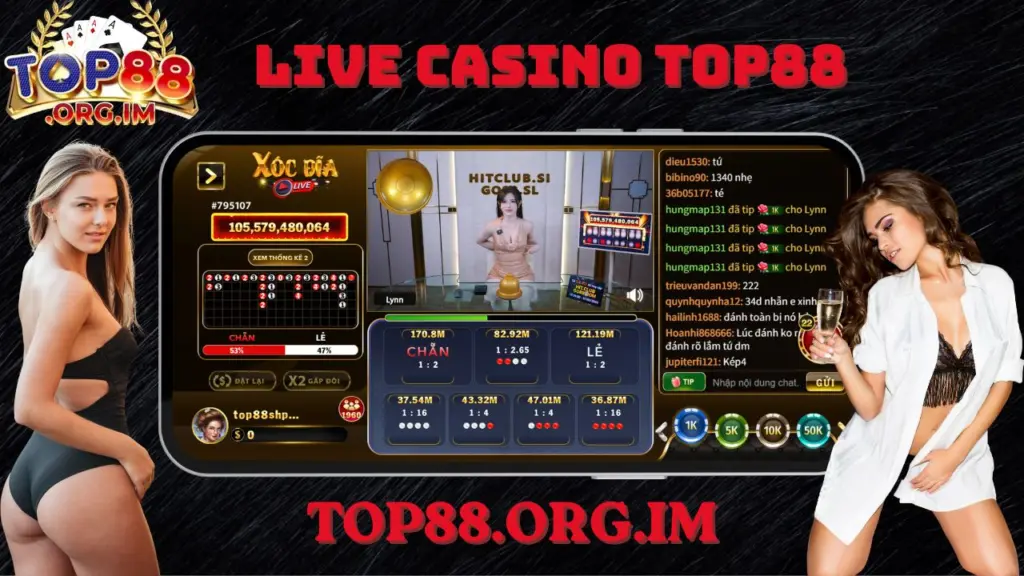 Live Casino Xóc Đĩa Top88