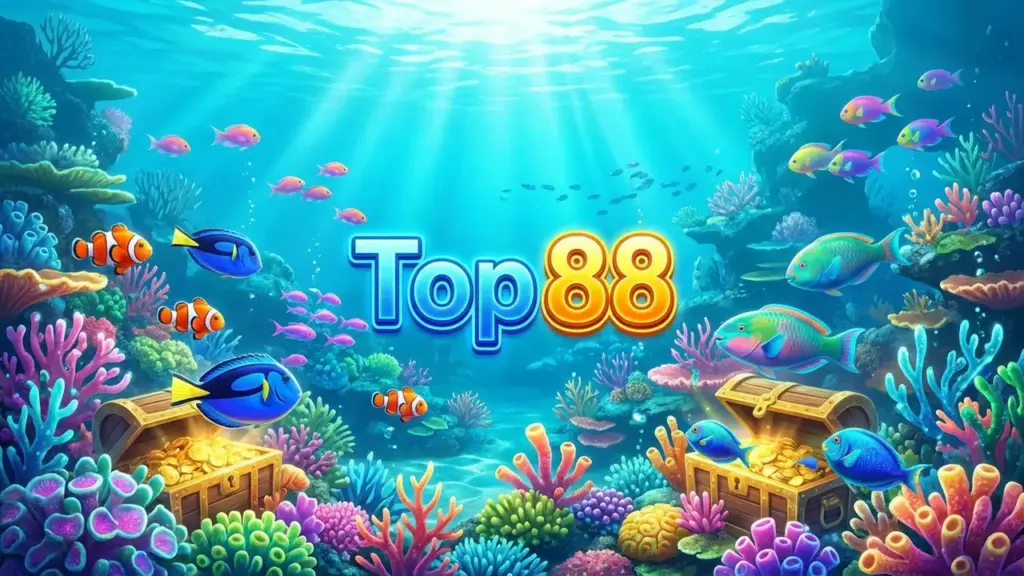 Đồ họa đại dương 4K siêu thực trong game bắn cá Top88.