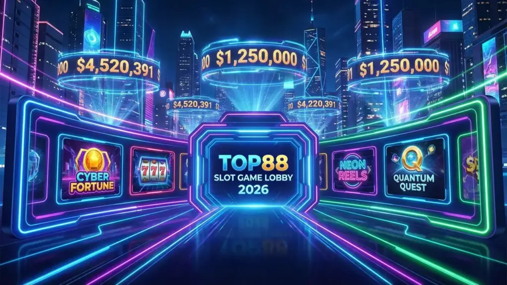 Sảnh game Nổ Hũ Top88 với hàng trăm biểu tượng game slot đa dạng chủ đề