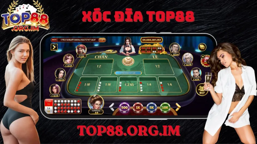 Giao diện xóc đĩa top88